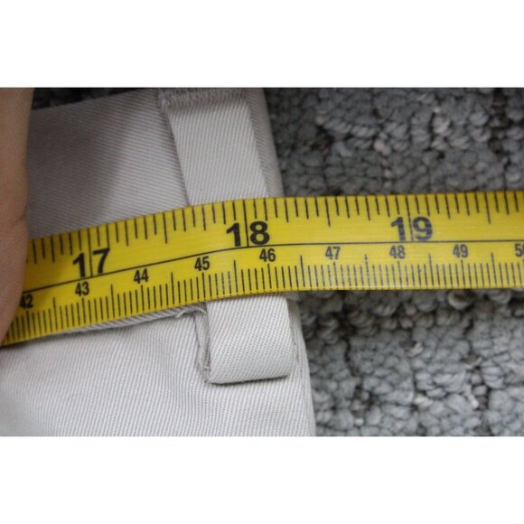 Brook Brothers 346 Chino Pants Mens 34x34 Beige Casual Flat Front Cotton - Picture 6 of 7
